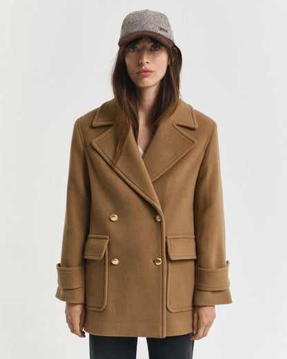 Wool Mid-Length Peacoat