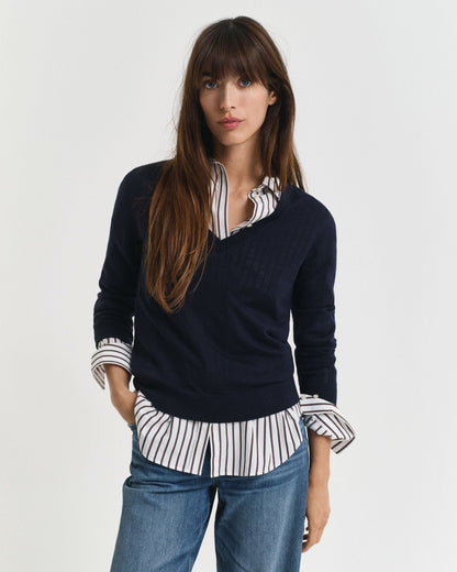 Extra Fine Merino Wool V-Neck Sweater
