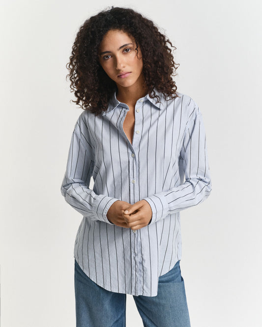 Relaxed Fit Striped Luxury Oxford Shirt