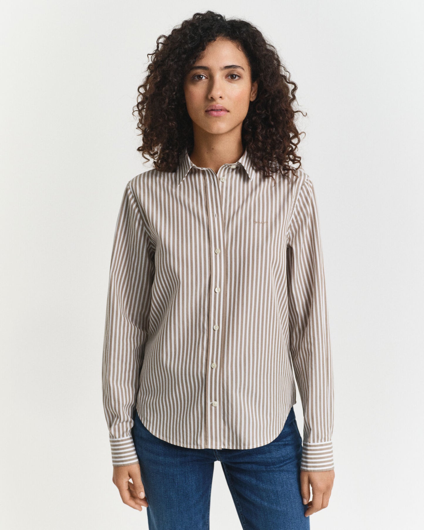 Regular Fit Classic Striped Poplin Shirt