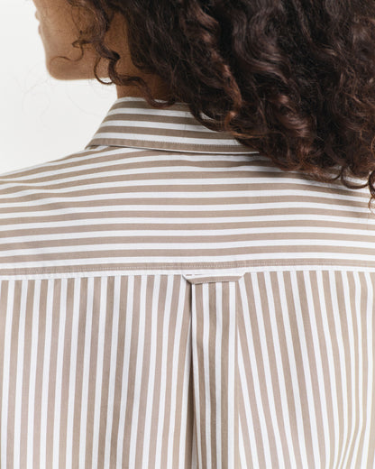 Regular Fit Classic Striped Poplin Shirt