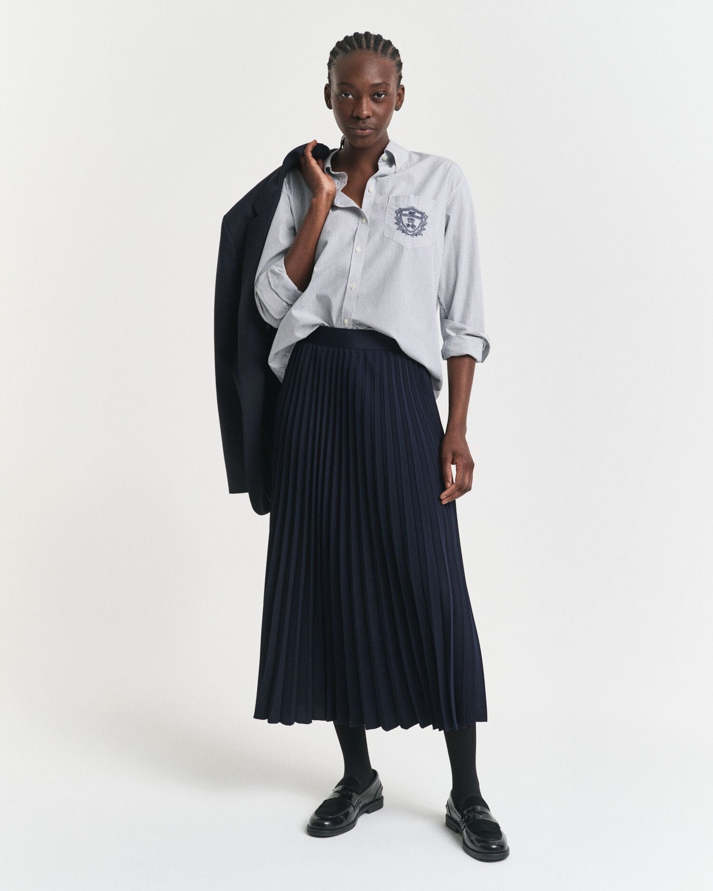Pleated Midi Skirt