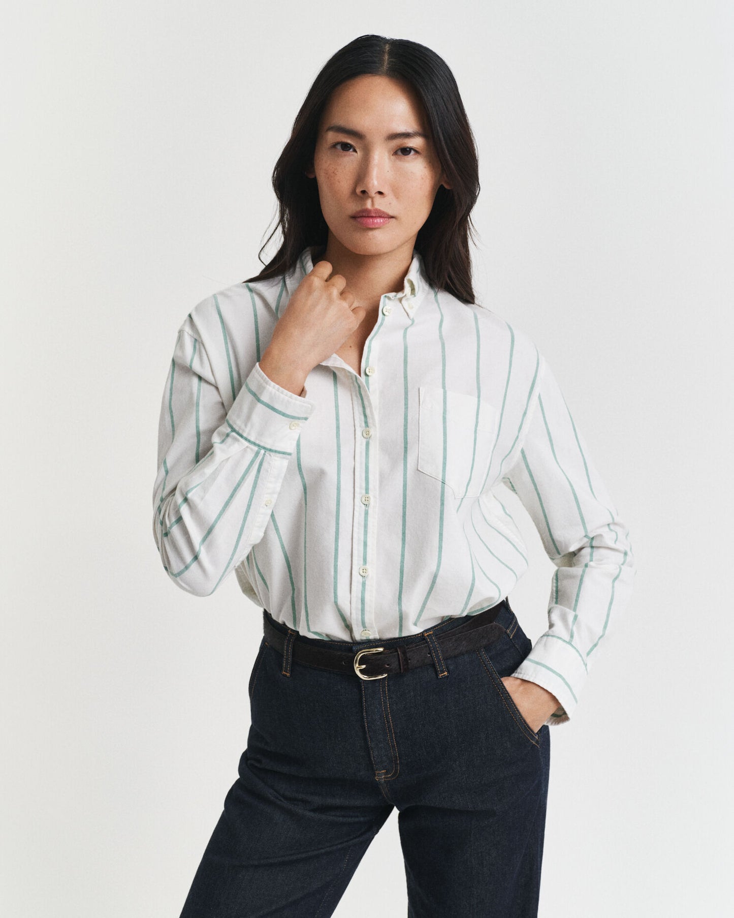 Relaxed Fit Classic Striped Oxford Shirt