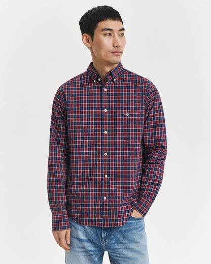 Regular Fit Checked Classic Poplin Shirt