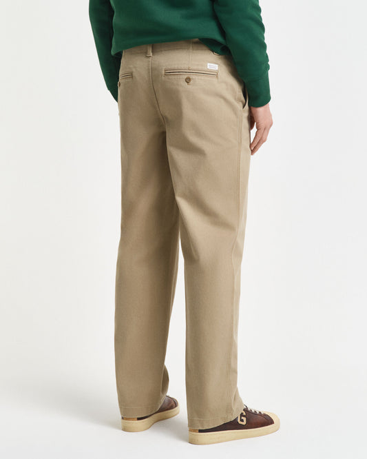 Relaxed Fit Cotton Twill Chinos