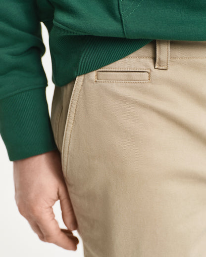 Relaxed Fit Cotton Twill Chinos
