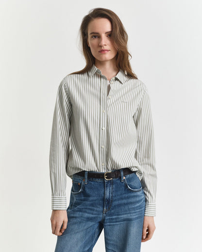Regular Fit Classic Striped Poplin Shirt