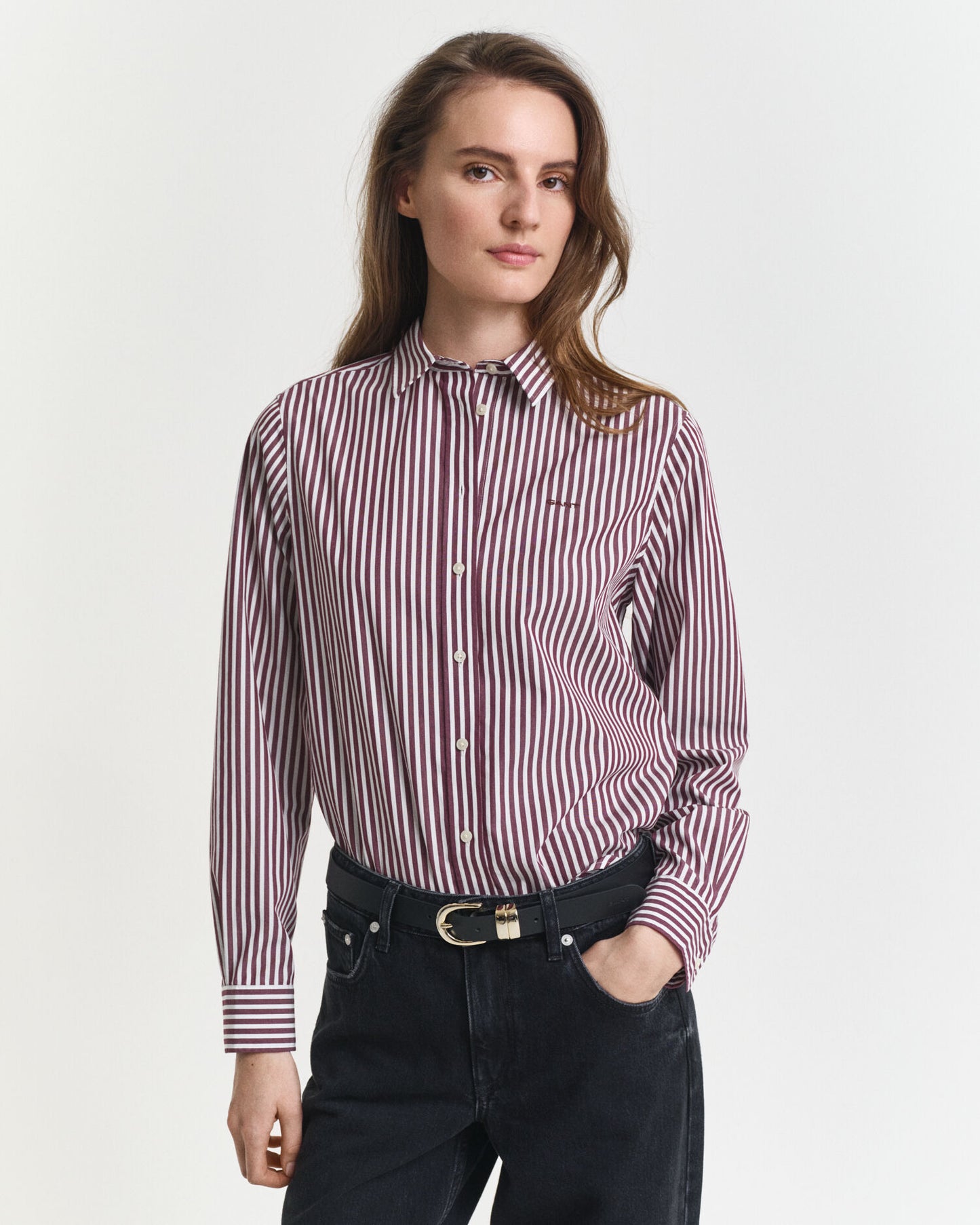 Regular Fit Classic Striped Poplin Shirt