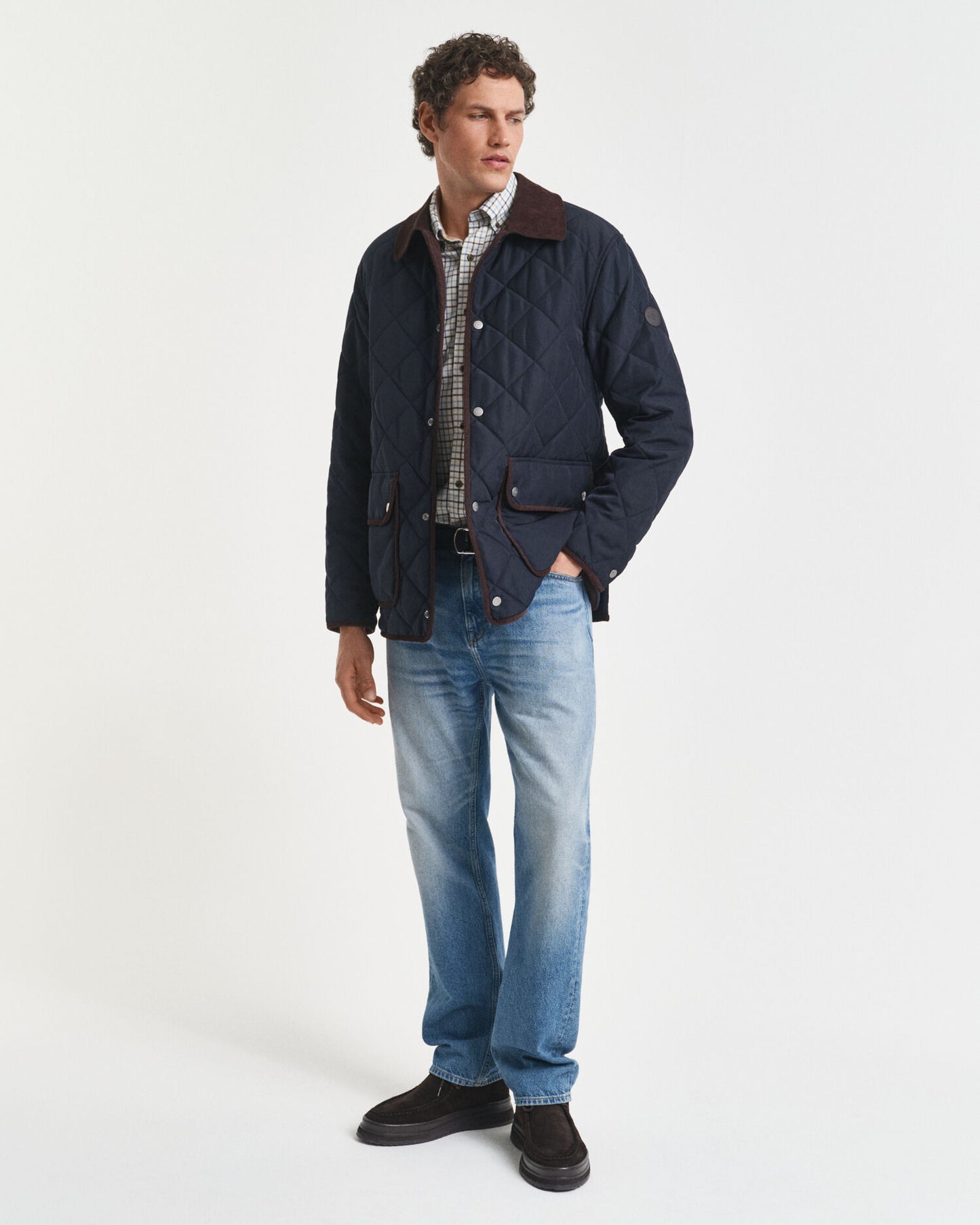 Regular Fit Tattersall Checked Twill Shirt