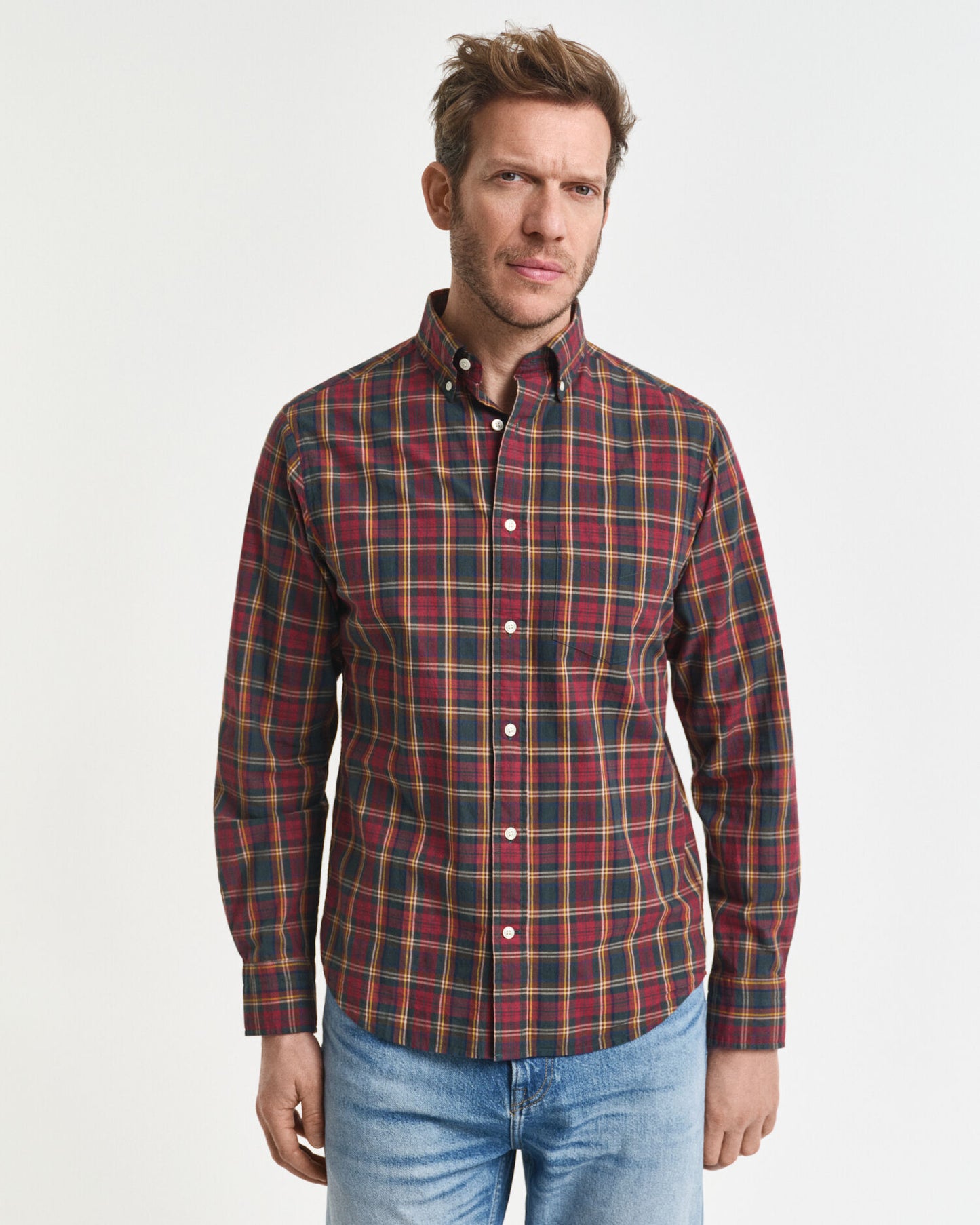 Regular Fit Checked Archive Poplin Shirt