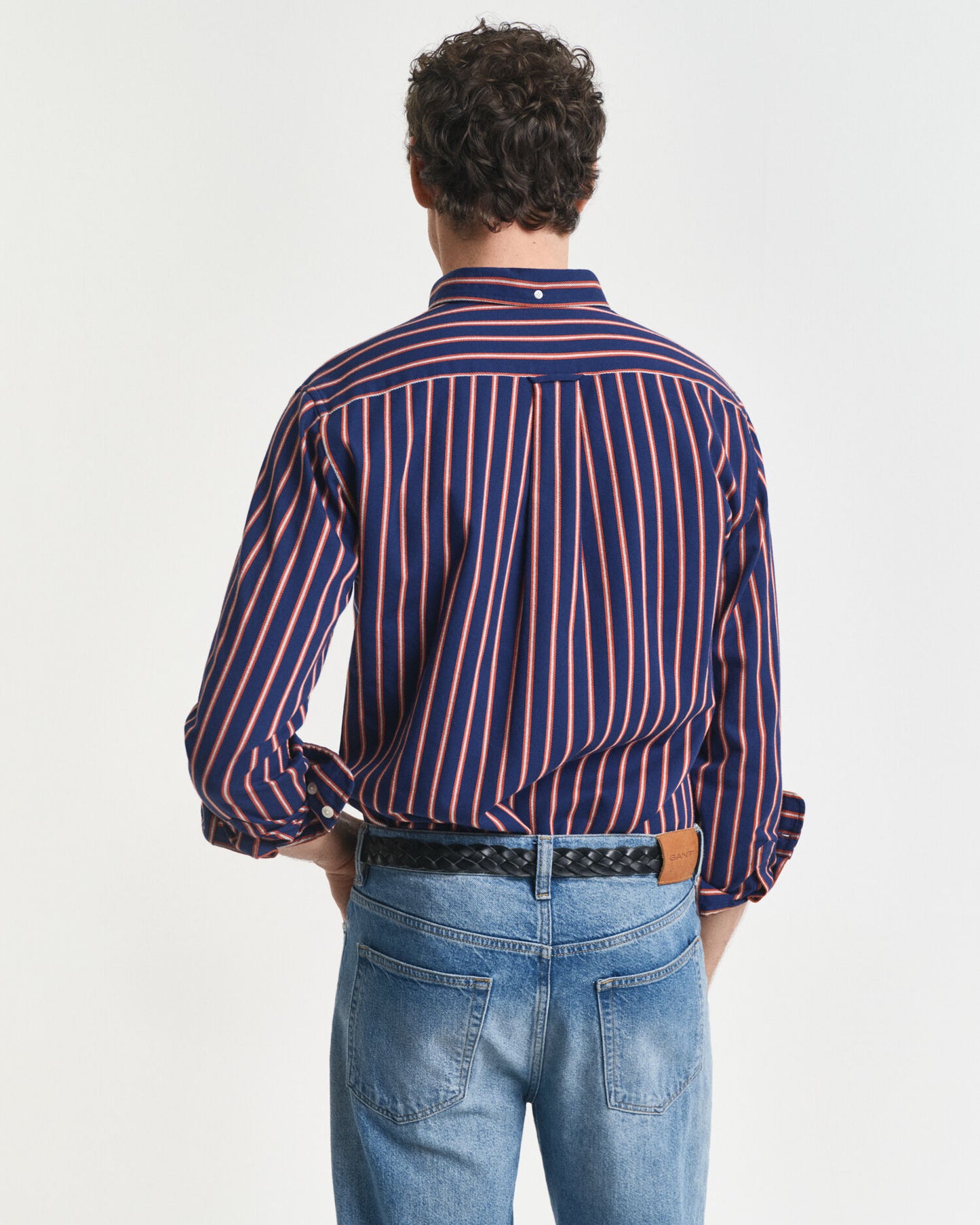Regular Fit Dobby Striped Twill Shirt