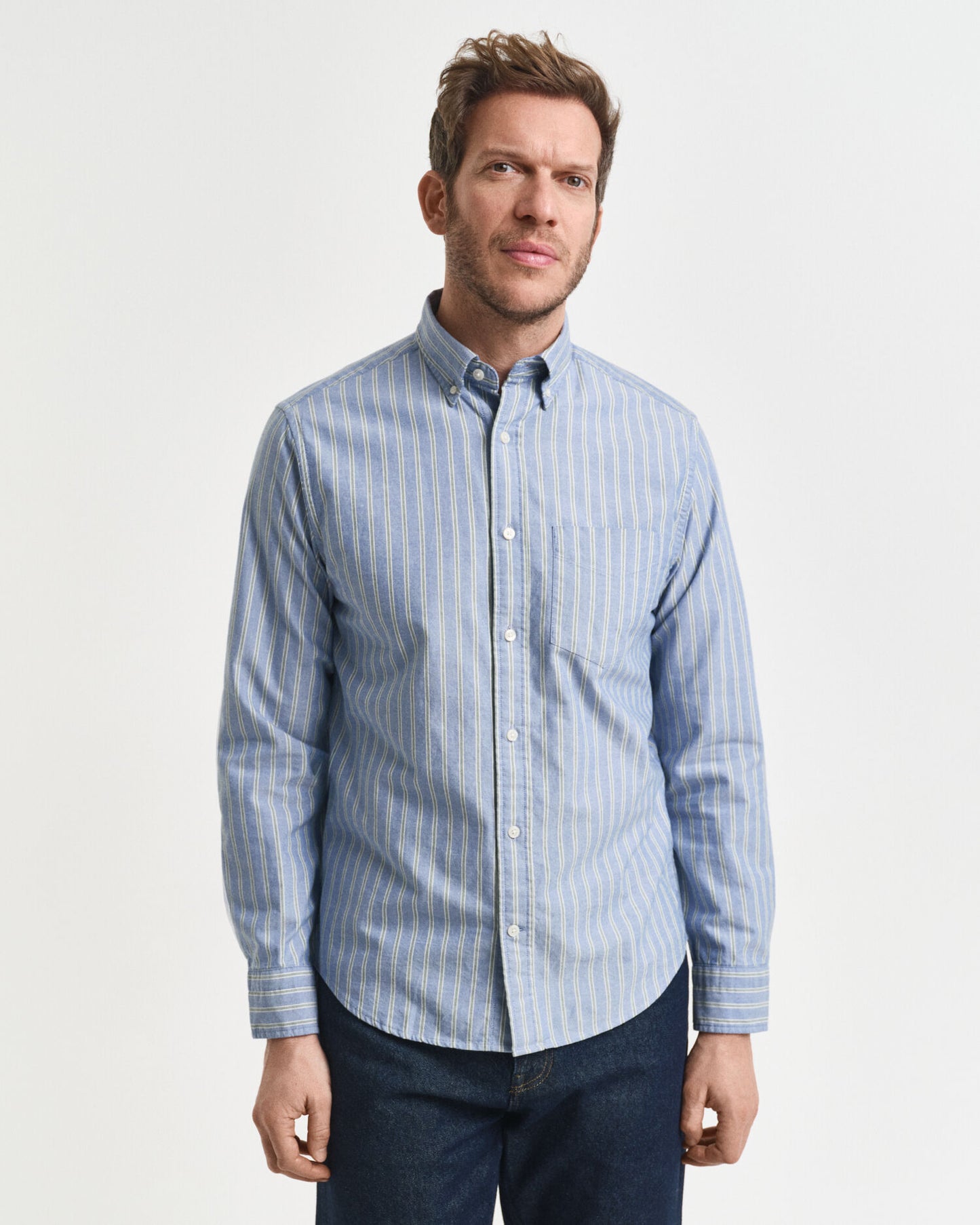 Regular Fit Striped Archive Oxford Shirt