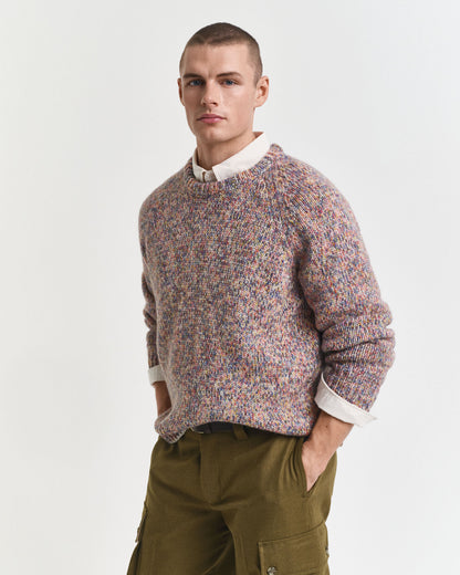 Multicolored Crew Neck Sweater