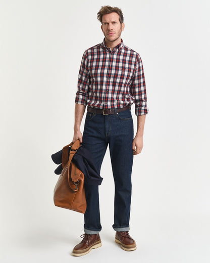 Regular Fit Checked Windblown Flannel Shirt