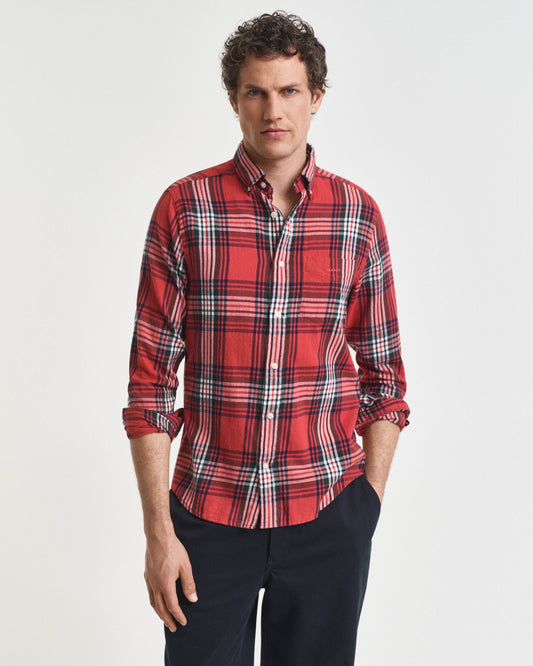 Regular Fit Windblown Flannel Check Shirt