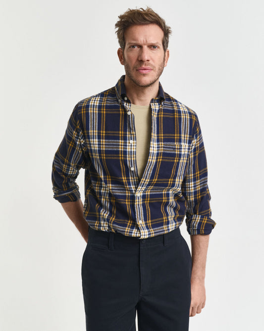 Regular Fit Windblown Flannel Check Shirt