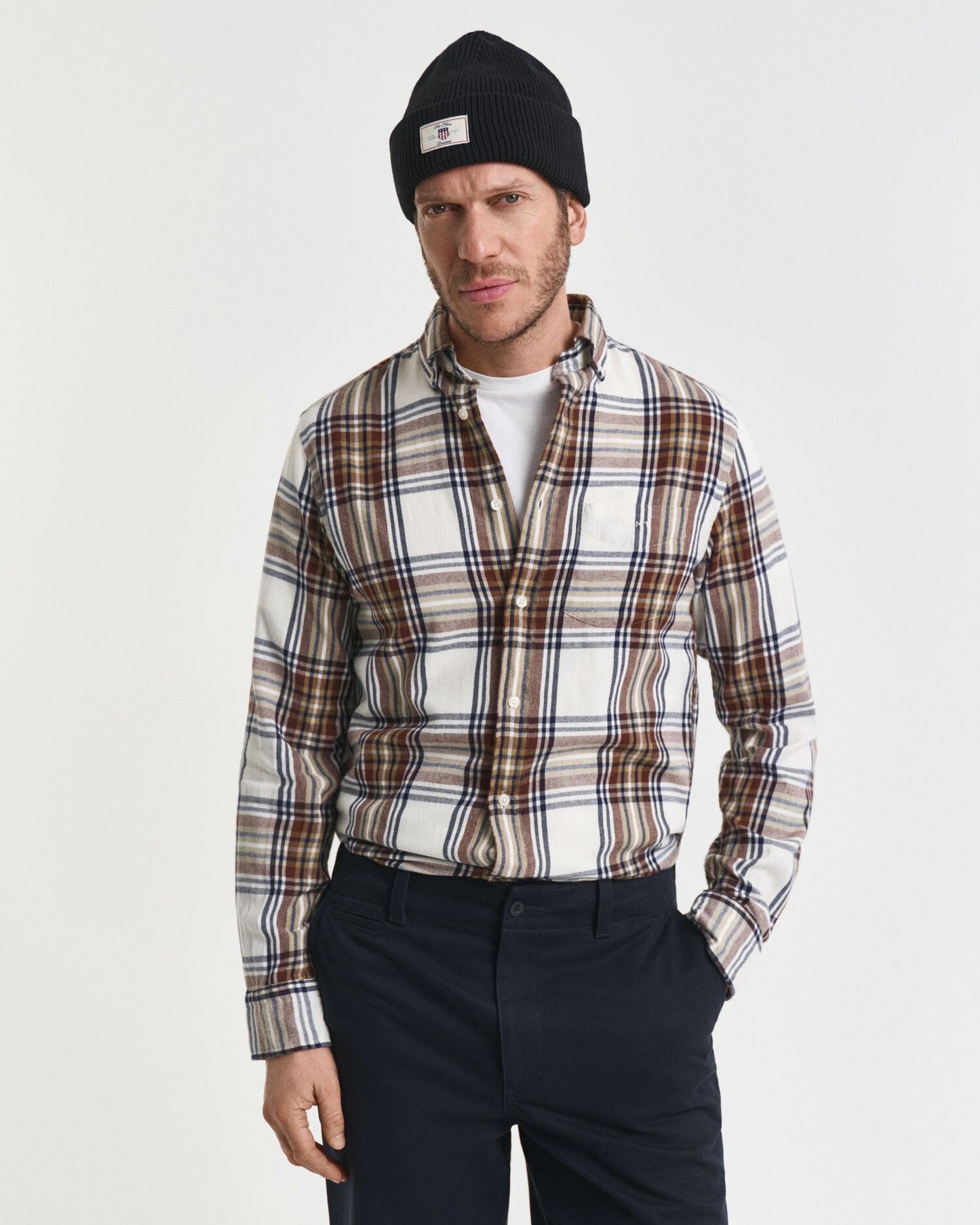 Regular Fit Windblown Flannel Check Shirt