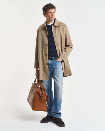 Micro Textured Crew Neck Sweater