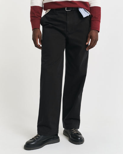 Relaxed Fit Cotton Twill Chinos
