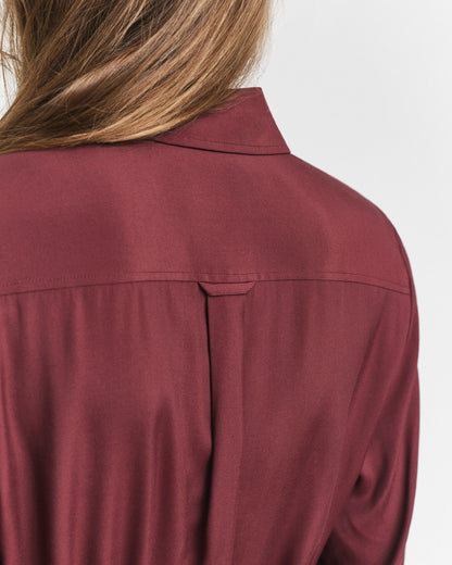 Midi Viscose Shirt Dress