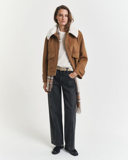 Superfine Lambswool Short Sleeve Crew Neck Sweater