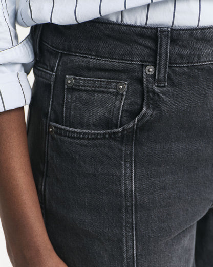 Relaxed Fit Straight Seam Jeans