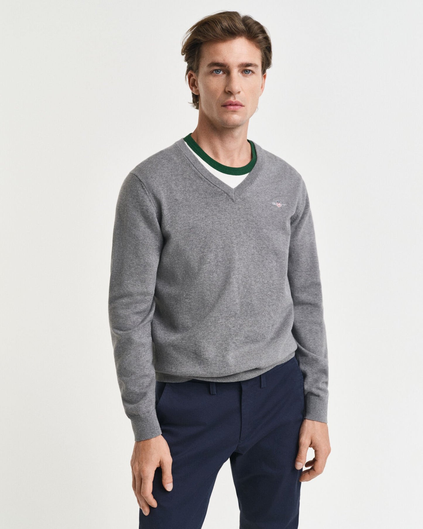 Classic Cotton V-Neck Sweater