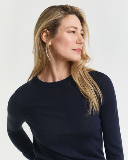 Extra Fine Merino Wool Crew Neck Sweater