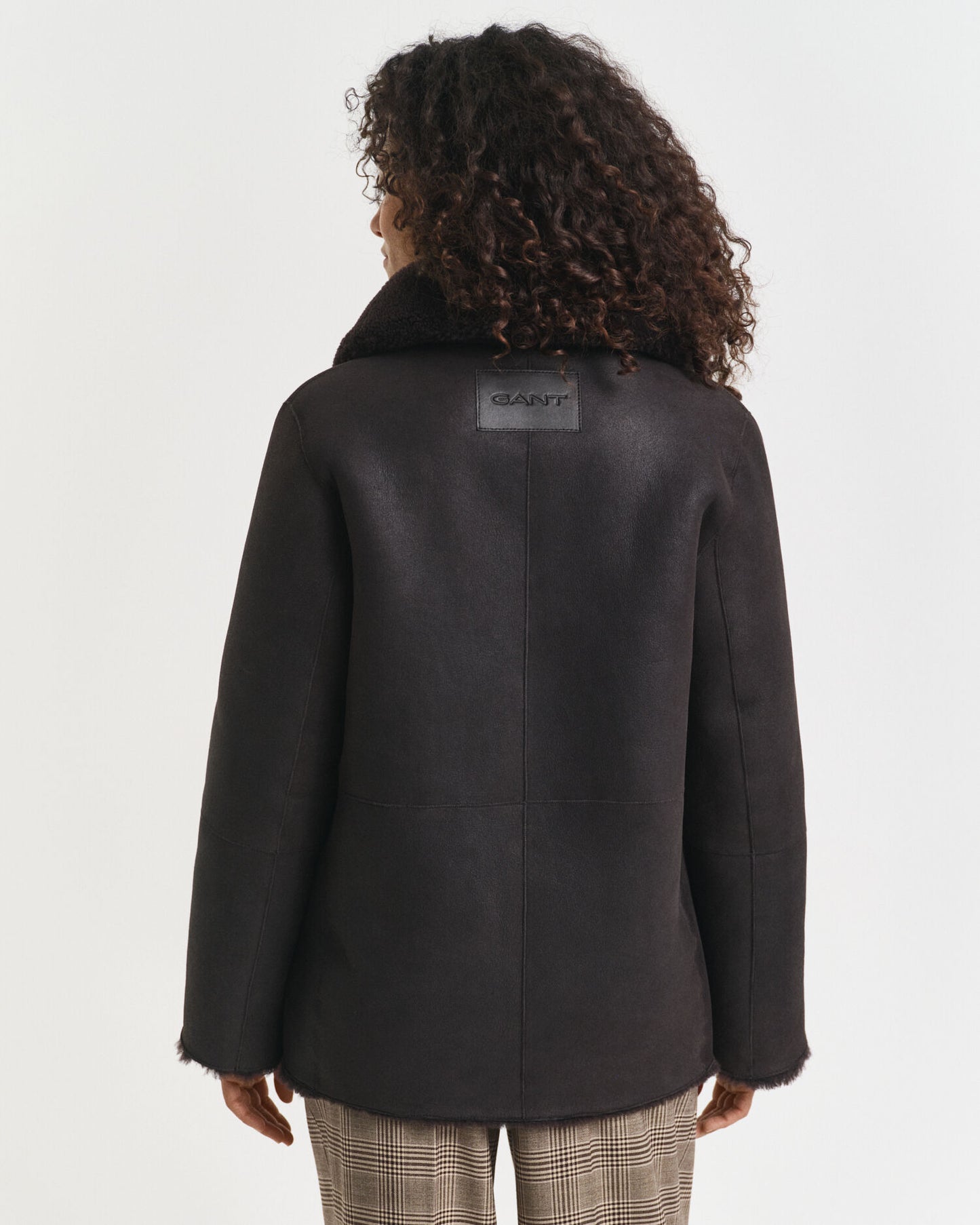 Reversible Shearling Peacoat