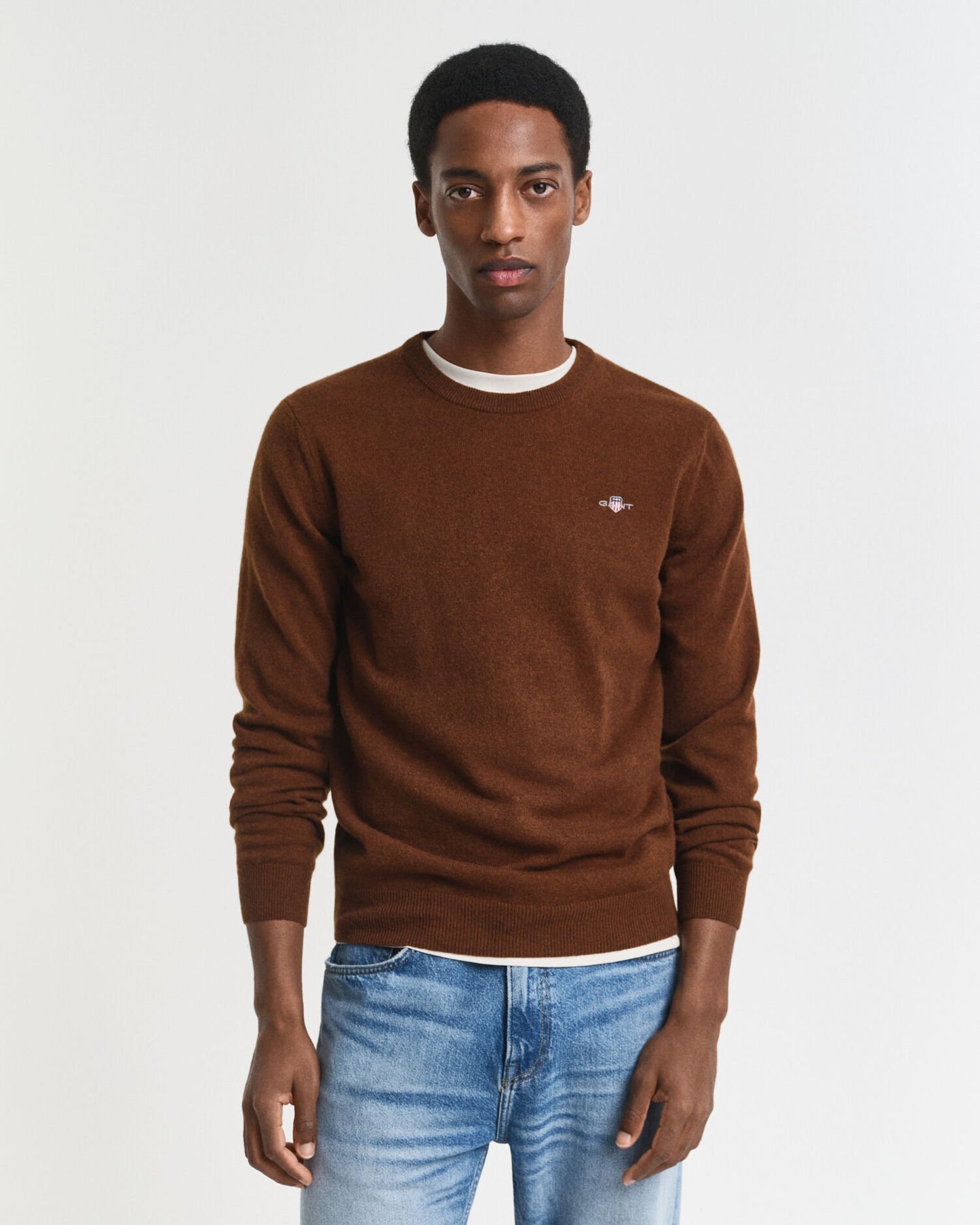 Superfine Lambswool Crew Neck Sweater