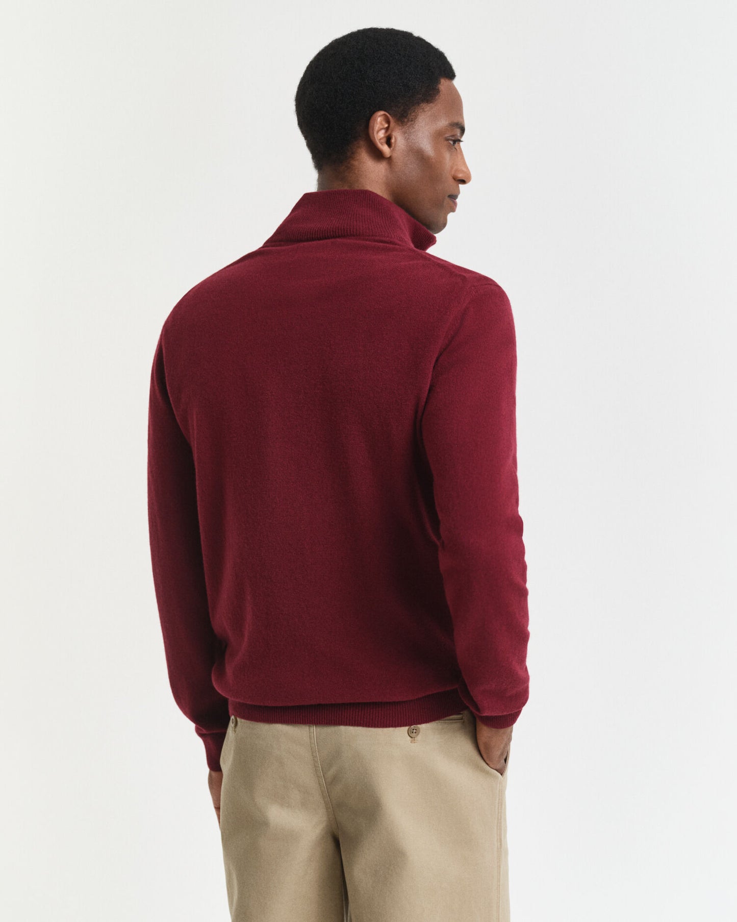 Superfine Lambswool Half-Zip Sweater