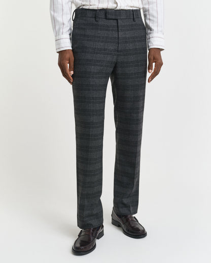 Slim Fit Glen Check Suit Pants