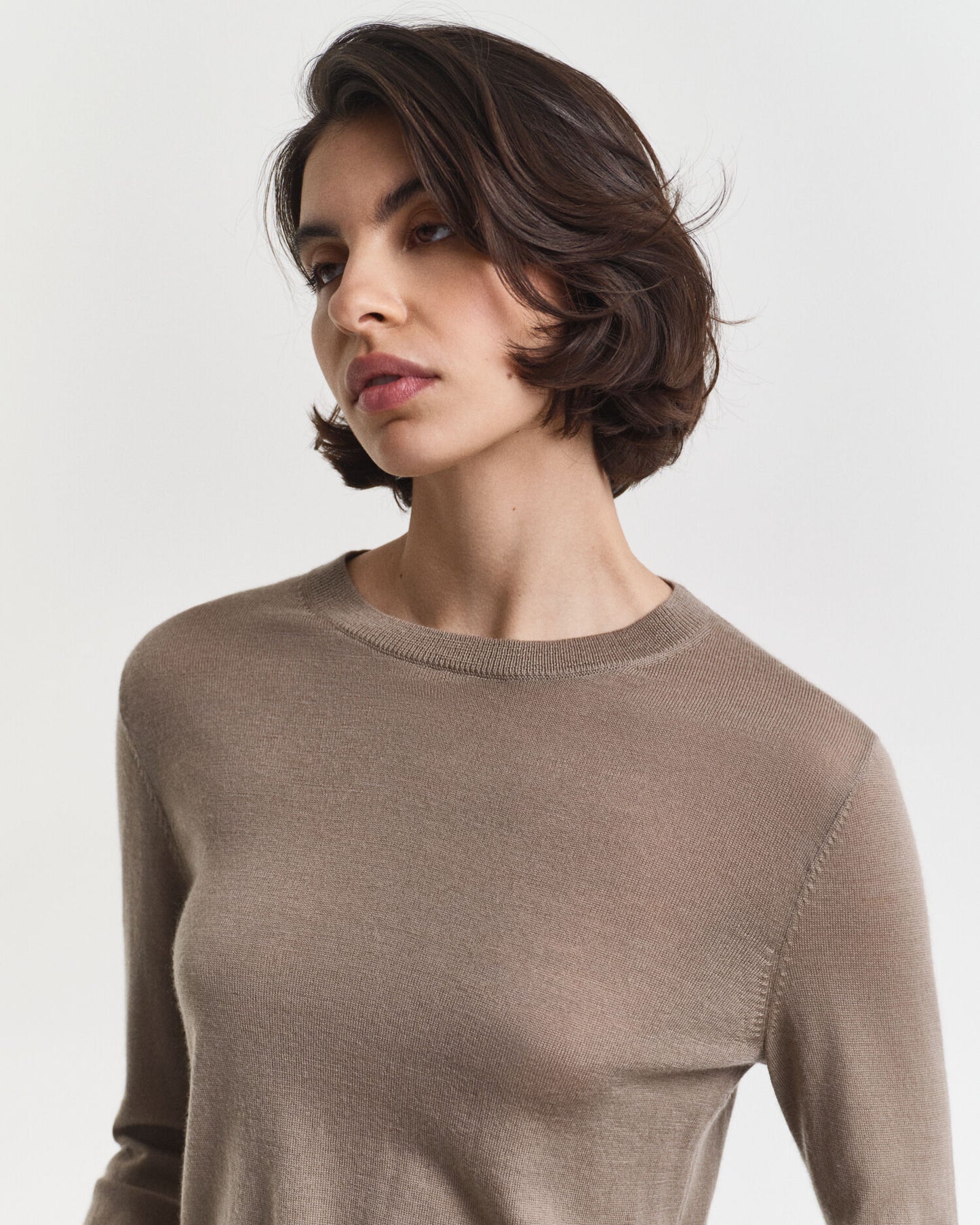 Extra Fine Merino Wool Crew Neck Sweater