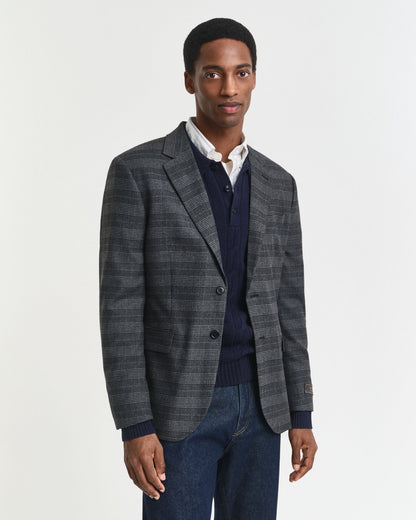 Slim Fit Glen Check Suit Jacket