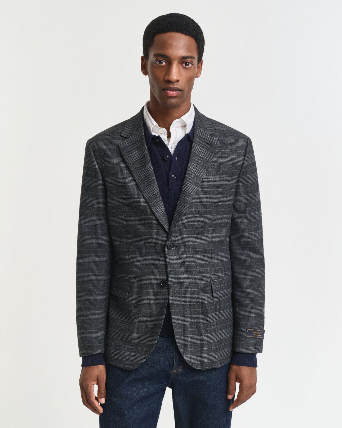 Slim Fit Glen Check Suit Jacket