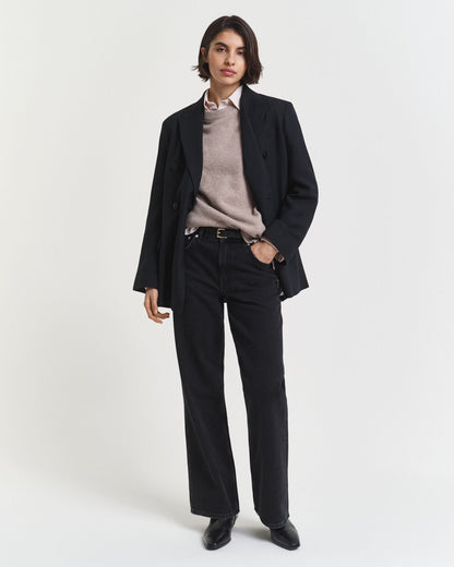 Soft Wool Cashmere Blend Crew Neck Sweater