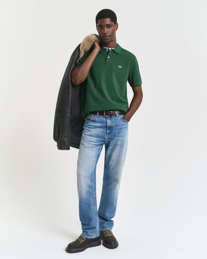 Regular Fit Shield Piqué Polo Shirt