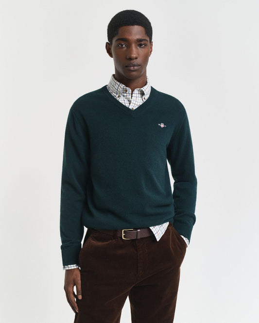 Superfine Lambswool V-Neck Sweater