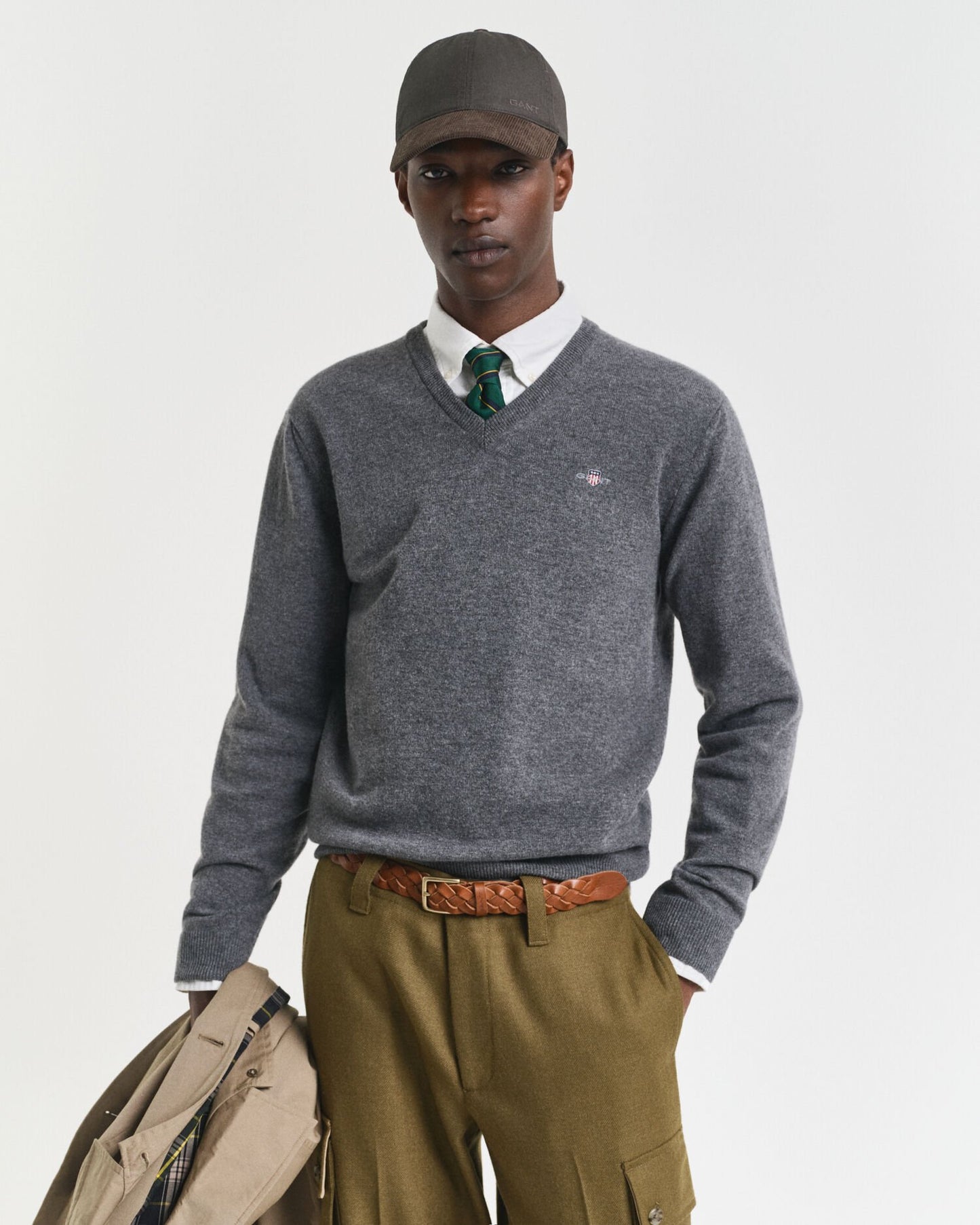 Superfine Lambswool V-Neck Sweater