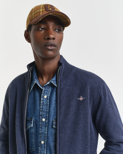 Superfine Lambswool Zip Cardigan