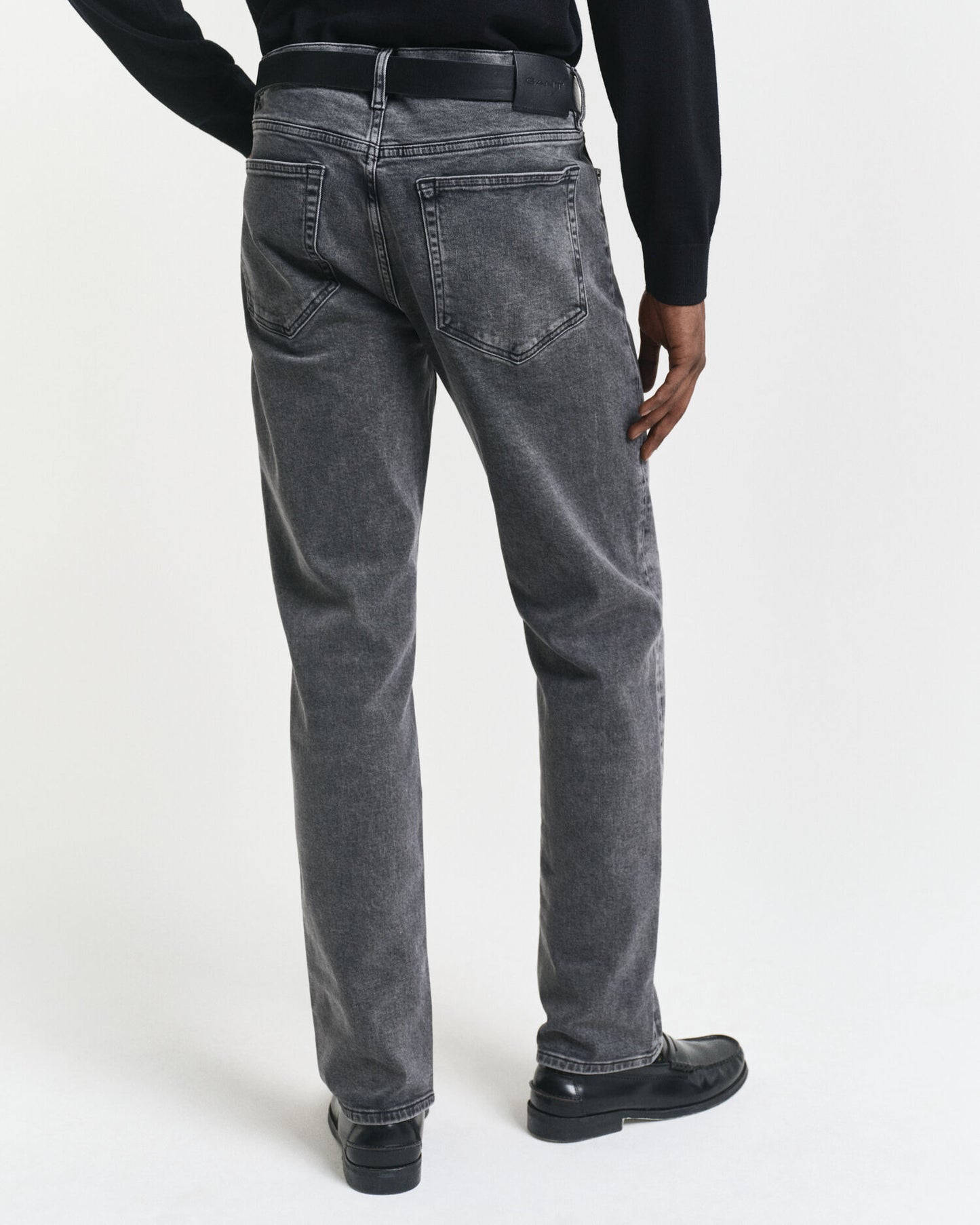 Regular Fit Black Wash Jeans