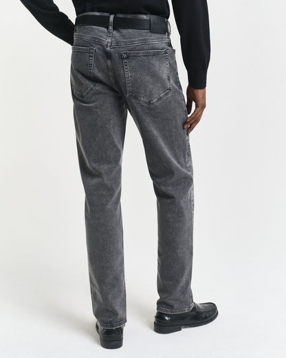 Regular Fit Black Wash Jeans