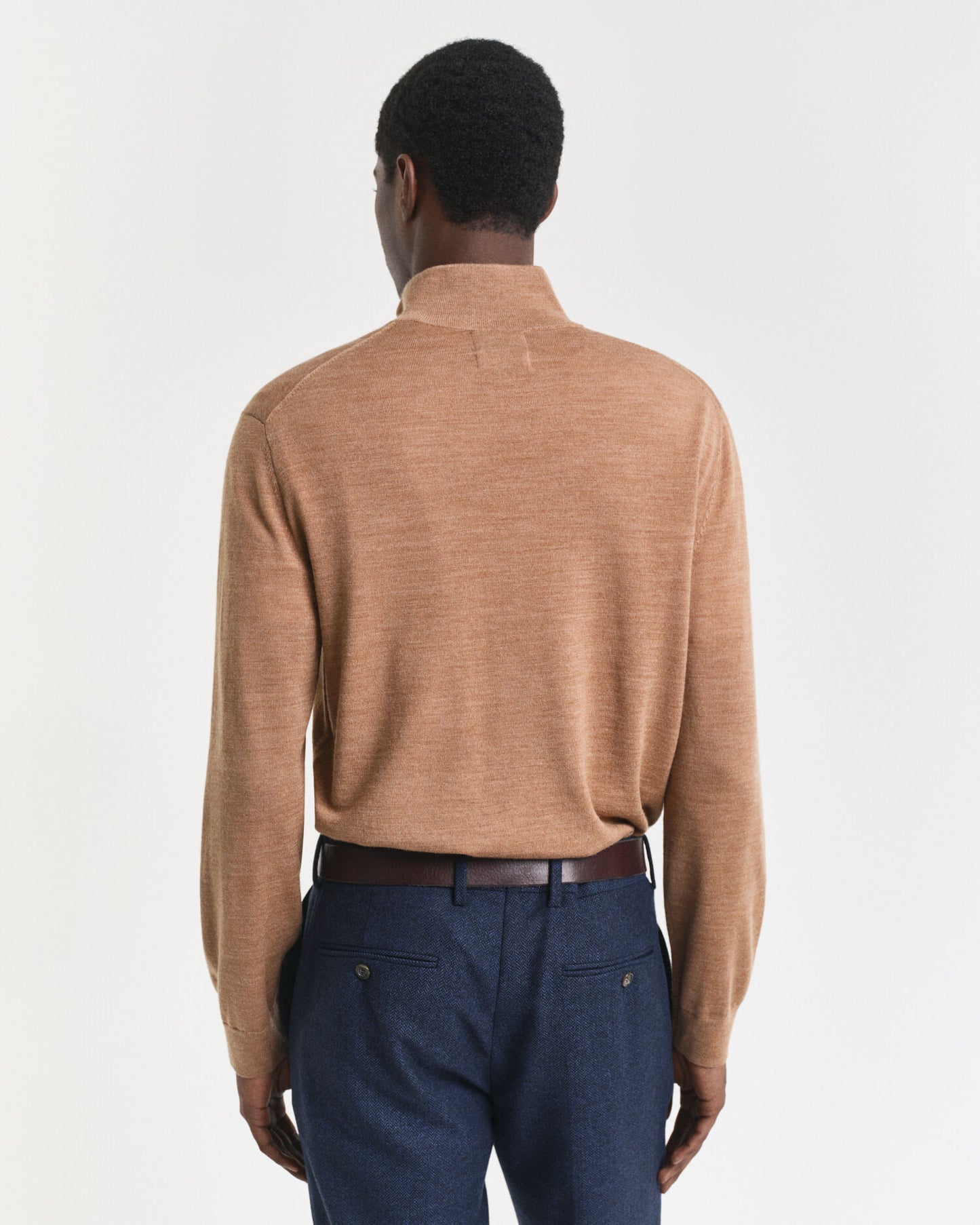 Extra Fine Merino Wool Half-Zip Sweater