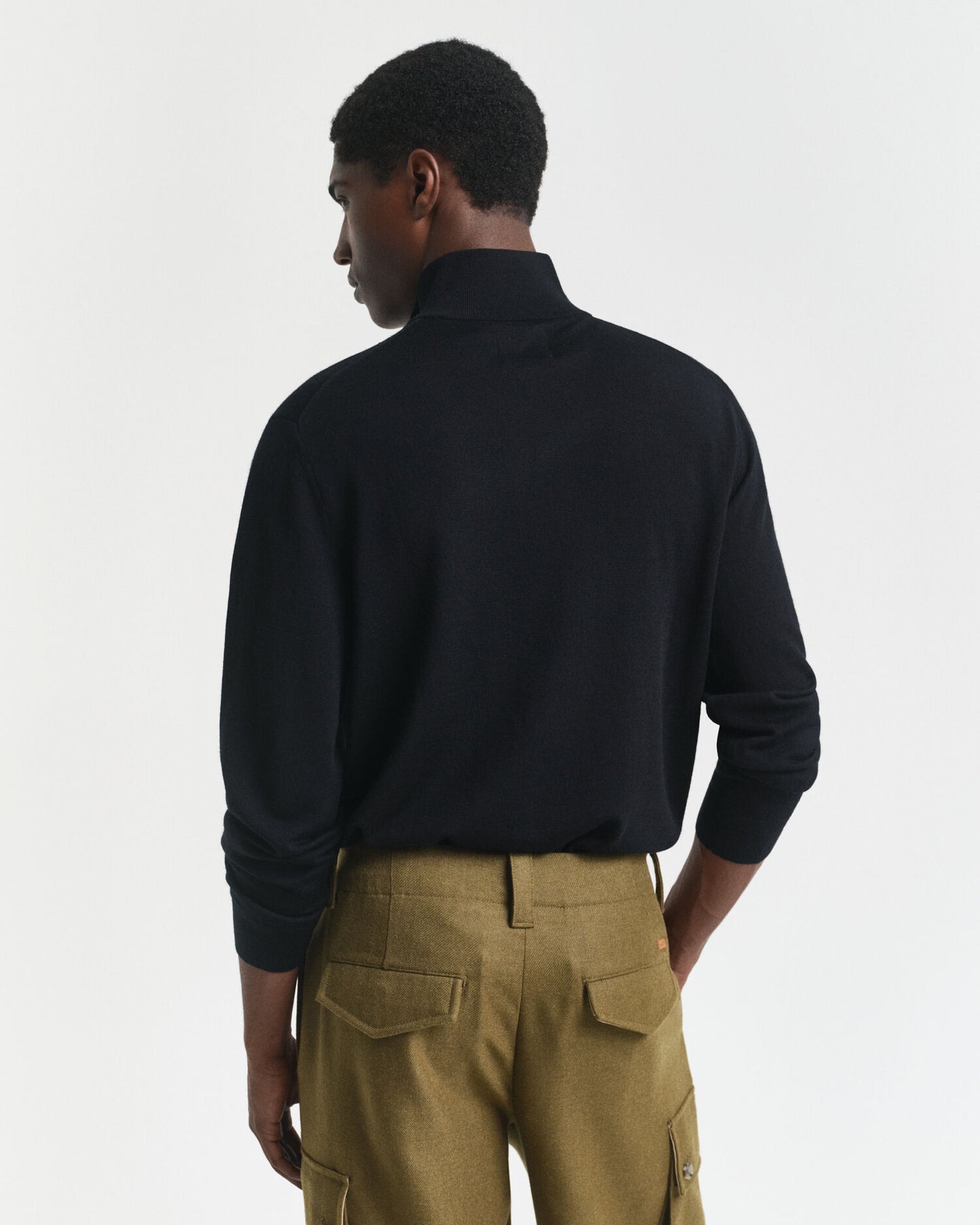 Extra Fine Merino Wool Half-Zip Sweater