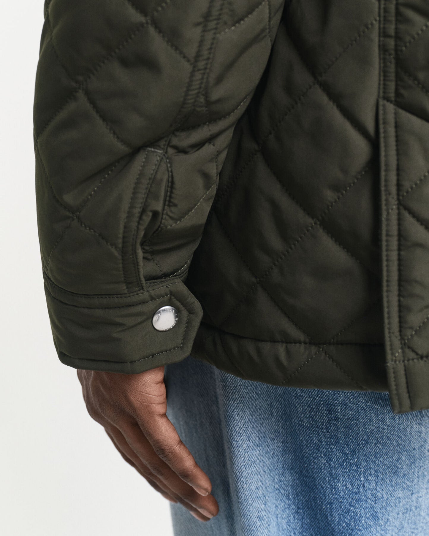 Quilted Windcheater Mid-Length Jacket