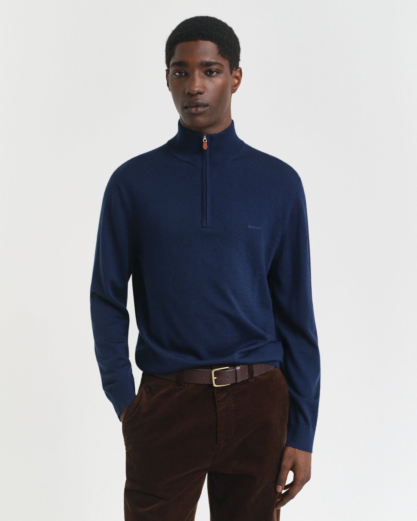 Extra Fine Merino Wool Half-Zip Sweater