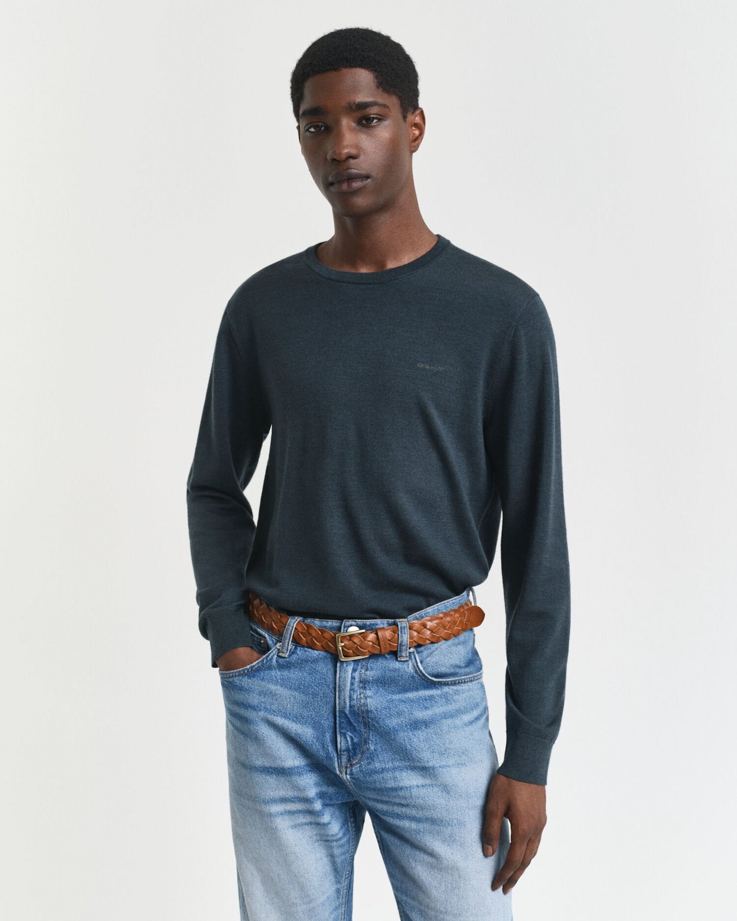 Extra Fine Merino Wool Crew Neck Sweater
