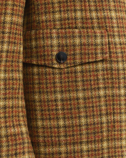 Relaxed Fit Checked Tweed Blazer