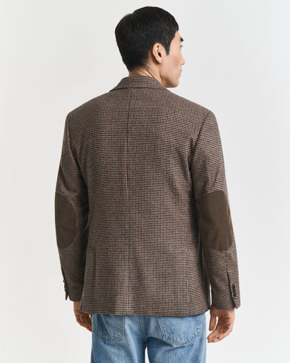 Slim Fit Houndstooth Check Blazer