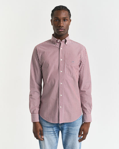 Regular Fit Striped Poplin Shirt